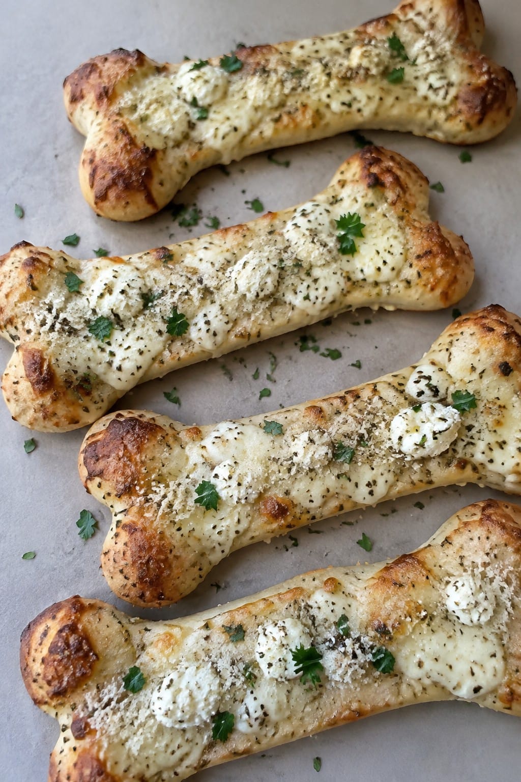Garlic White Skeleton Bone Pizzas