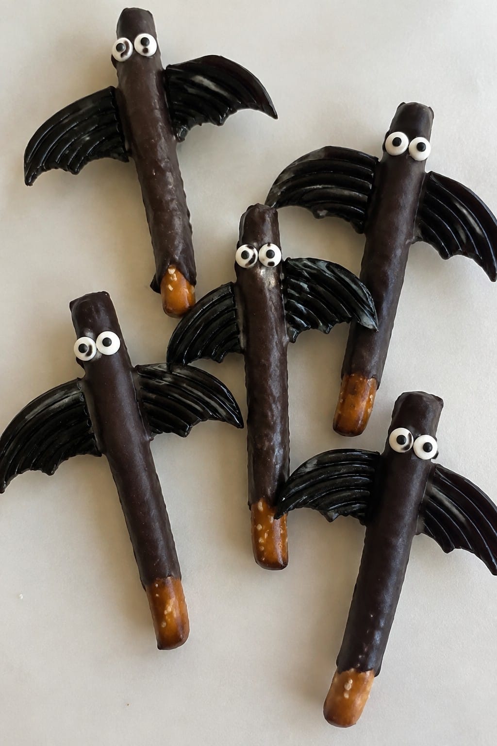 Build Bat Wing Pretzel Rod Snacks