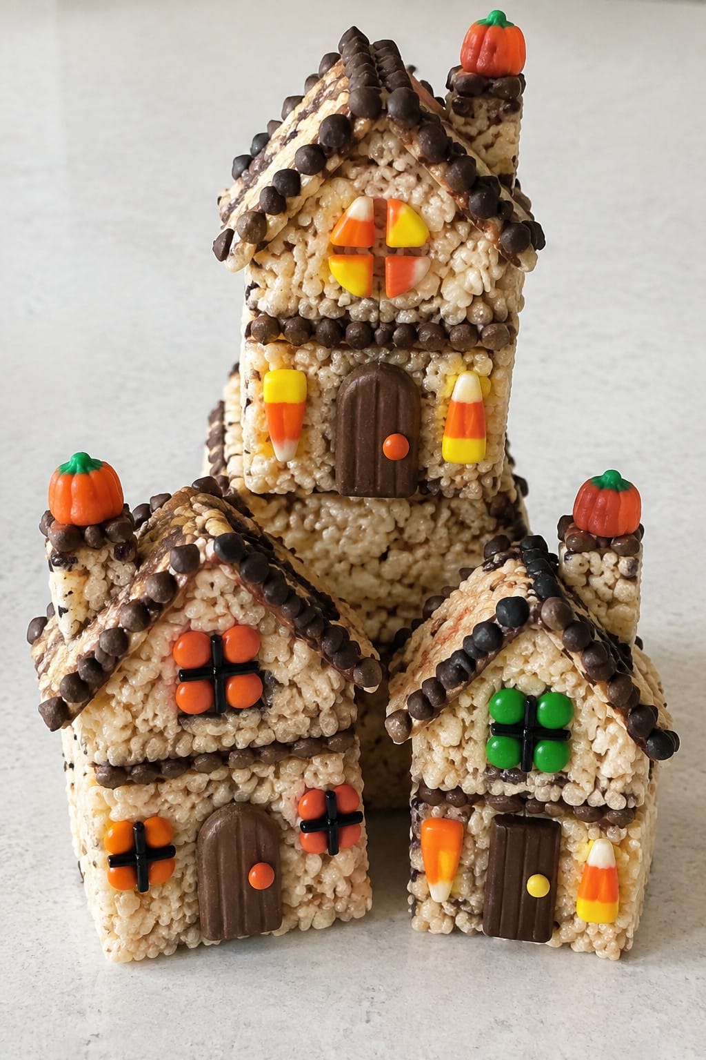 Build Haunted House Rice Krispie Structures