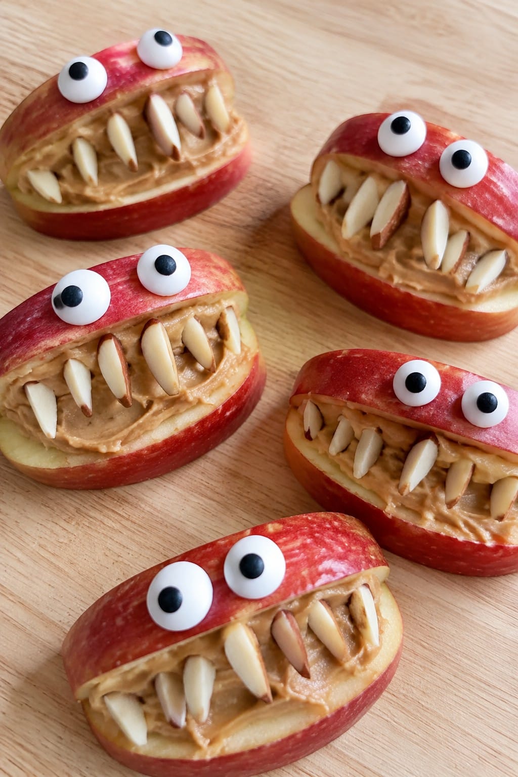 Create Monster Apple Slice Mouths