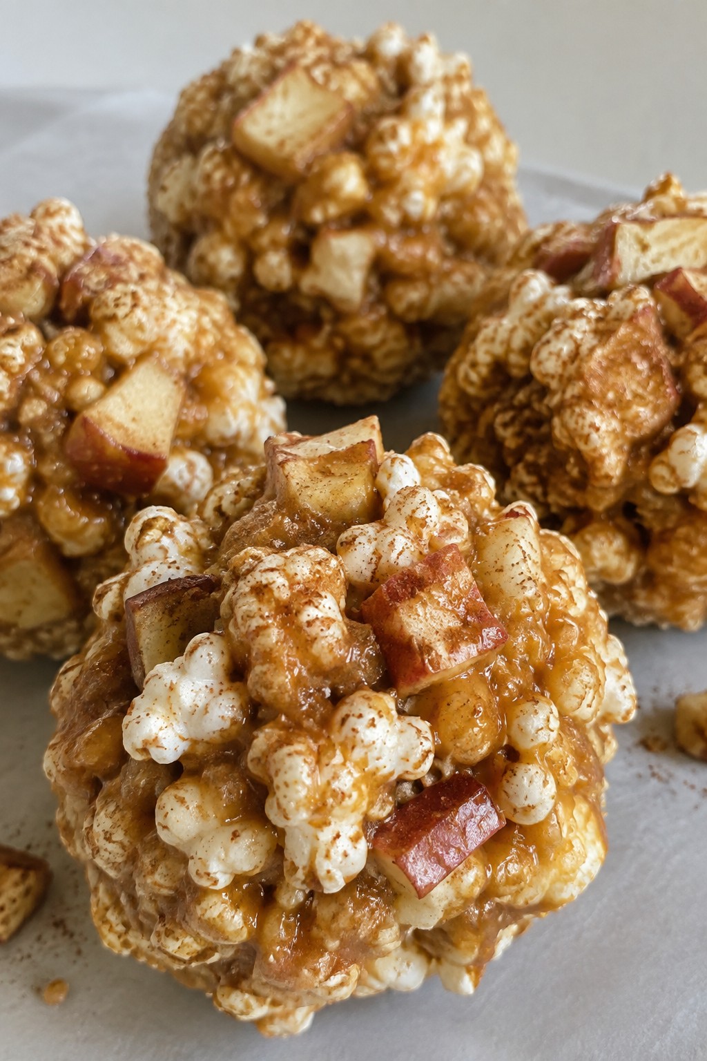 Caramel Apple Popcorn Balls