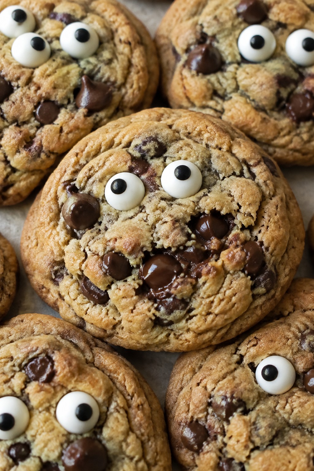 Monster Eye Chocolate Chip Cookies