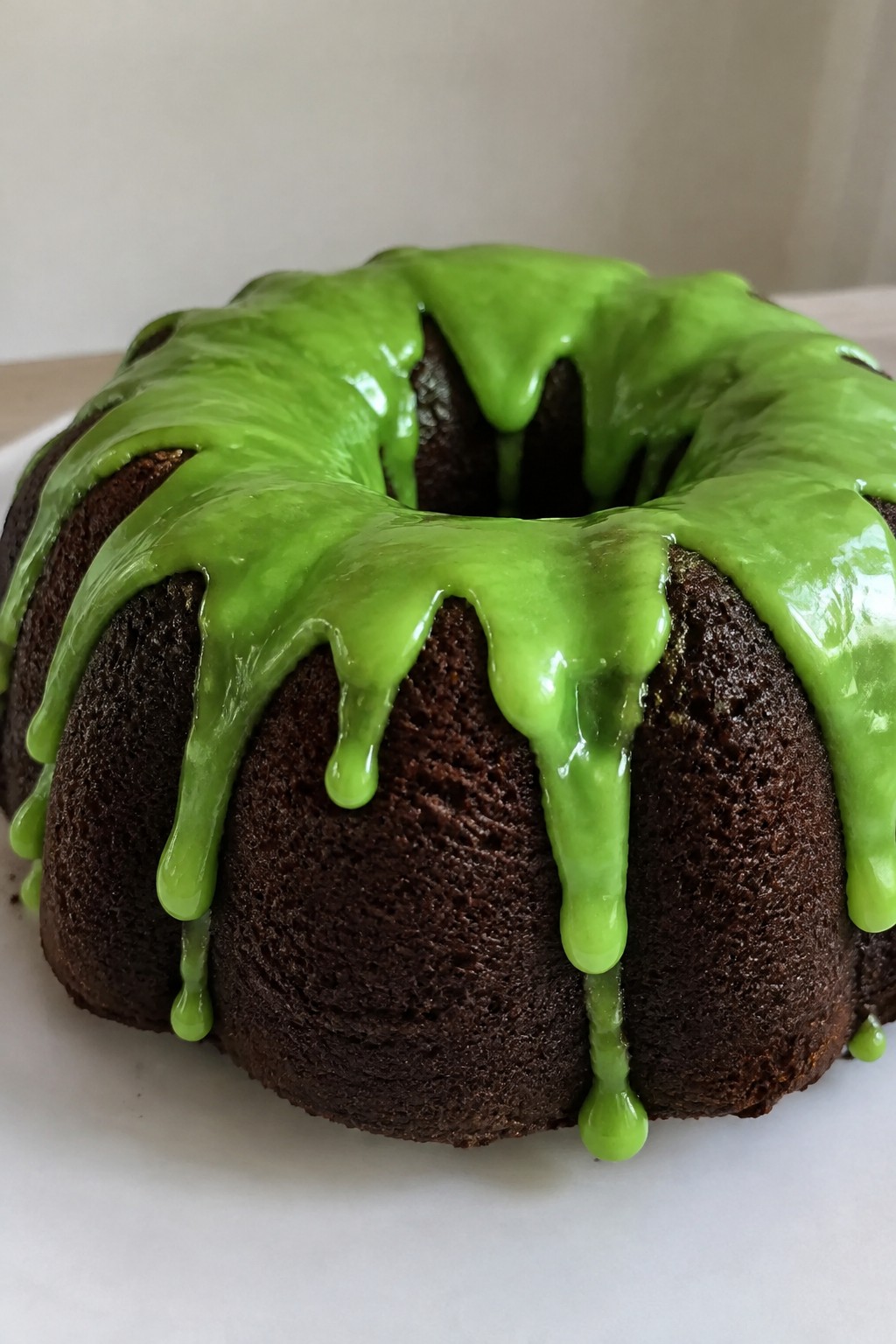Witch's Cauldron Bundt Cake with Bubbling Glaze