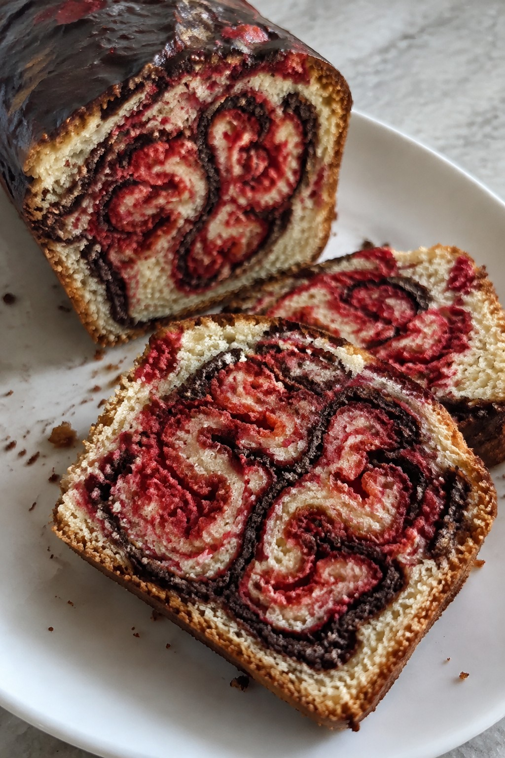 Zombie Brain Swirl Marble Cake