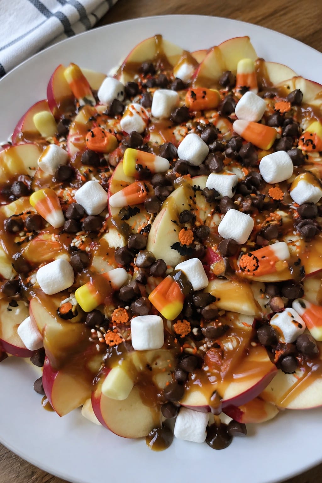 Caramel Apple Nacho Platters