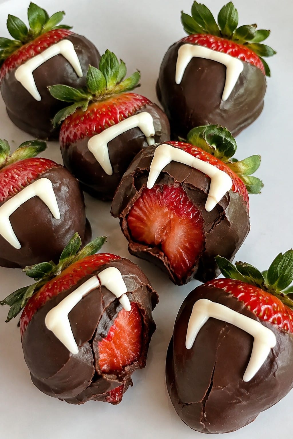Vampire Strawberry Chocolate Clusters
