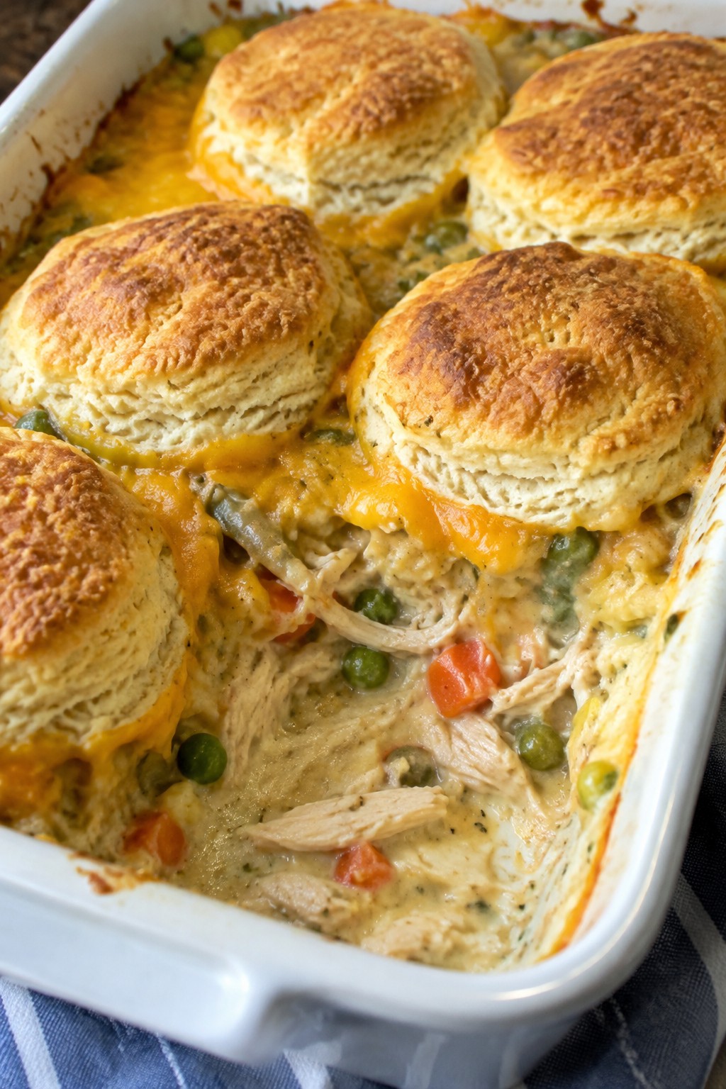 Creamy Chicken and Biscuit Casserole