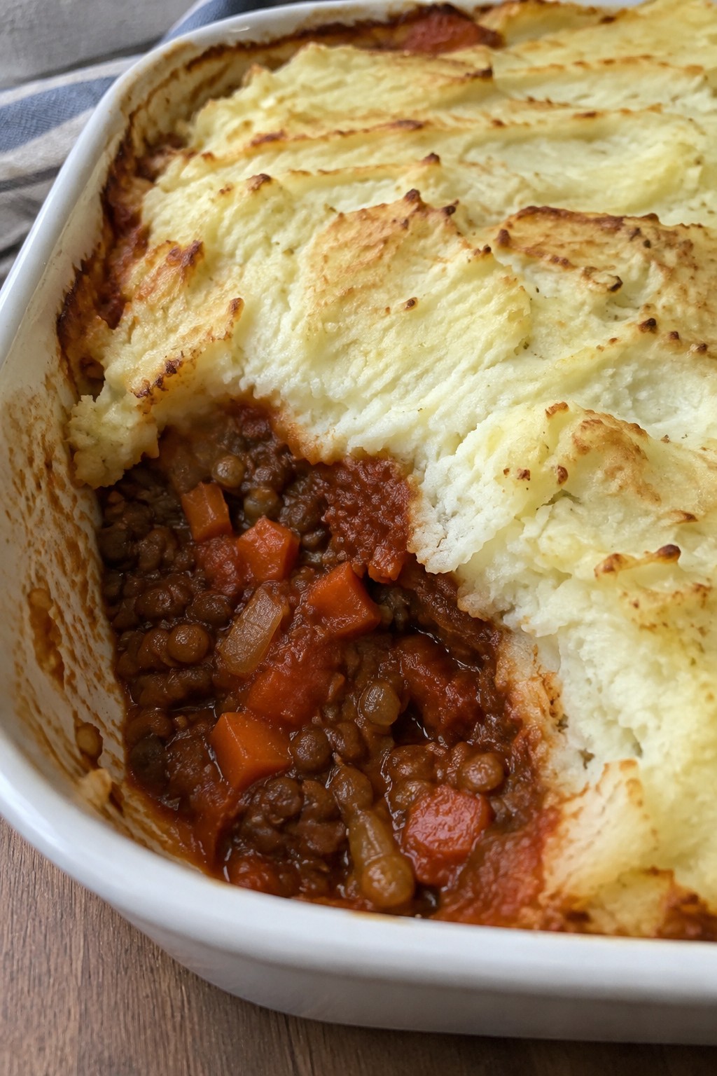 Lentil Shepherd’s Pie with Mashed Potatoes