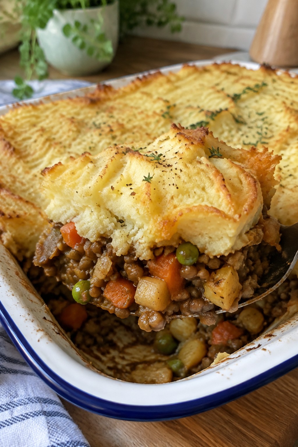 Lentil and Root Vegetable Cottage Pie