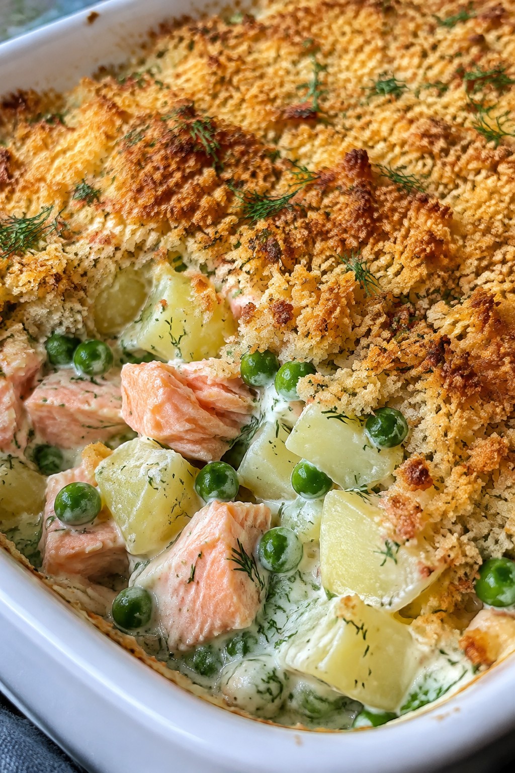 Salmon, Potato, and Dill Casserole