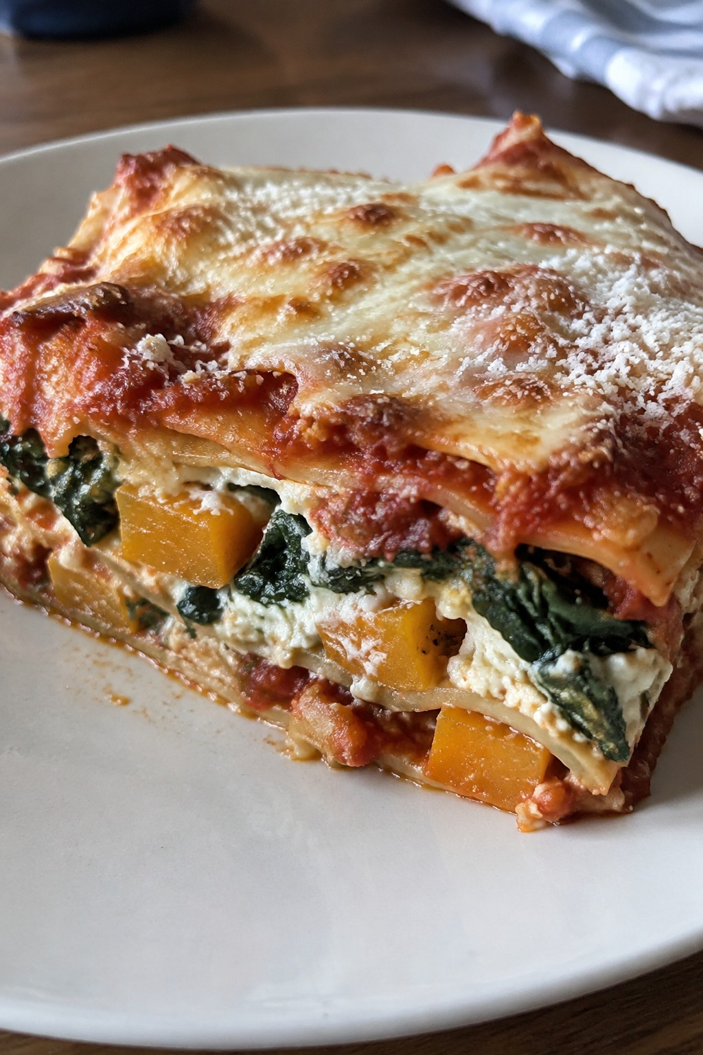 Vegetable Lasagna with Roasted Winter Squash
