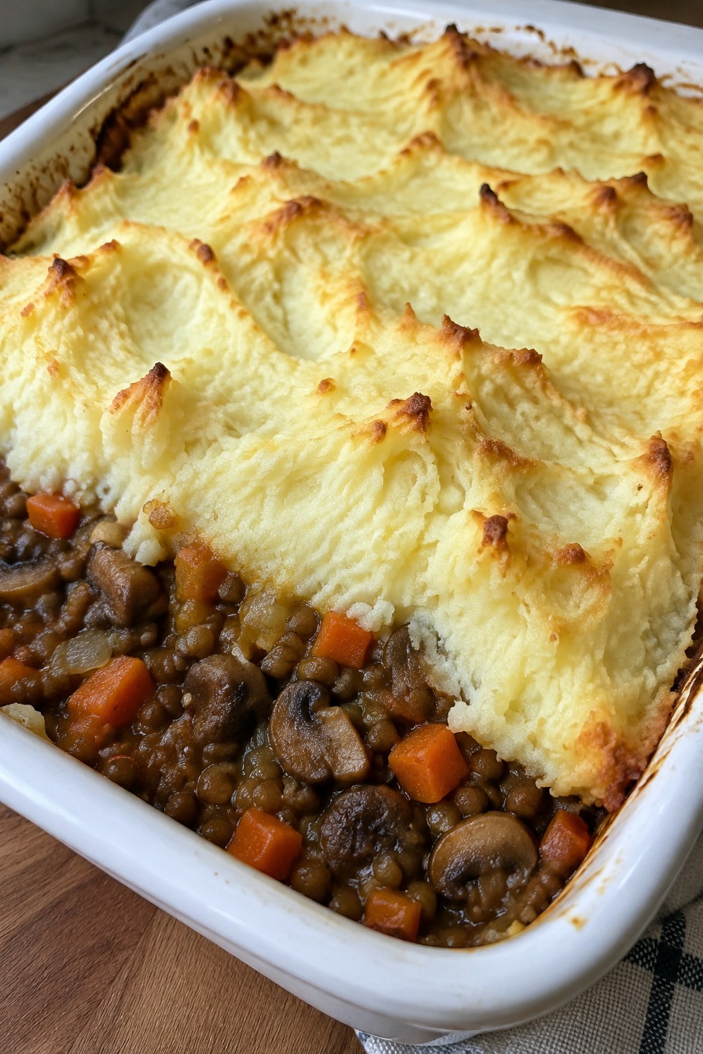 Shepherd’s Pie with Lentils and Mashed Potatoes